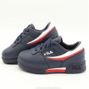 FILA Original Fitness Lo Unisex Navy Blue Leather Sneakers
